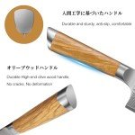HOSHANHO Damascus Nakiri Knife 6.5 Inch, Super Sharp Damascus VG-10 Japanese Kitchen Knife, Cleaver and Vegetable Knife with Ergonomic Olive Wood Handle