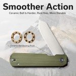 CIVIVI Sendy 3 in 1 Multitool Pocket Knife with Tweezers and Toothpick, Ben Petersen Designed Folding Knife for EDC Camping Daily Use, for Men Women C21004B-1
