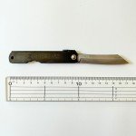 Black Japanese Higonokami Folding Knife, SK Steel 100mm