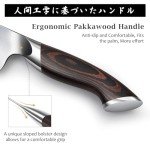 HOSHANHO 7 Inch Nakiri Knife, Japanese AUS-10 High Carbon Stainless Steel Chef Knife, Multipurpose Meat Vegetable Sharp Kitchen Knife with Ergonomic Pakkawood Handle