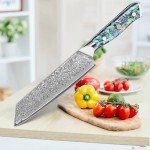 KEENZO Damascus Kiritsuke Knife 8 inch, Professional Chef Knife, Sharp Hand-Forged Kitchen Knives,Japanese 67-Layers Damascus Steel Butcher Knife,Ergonomic Handle with Gift Box