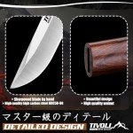 TIVOLI Samurai Knives 2 in 1, Japanese High Carbon Steel Double Blades Hunting Knife,Fixed Blade Bushcraft Knife for Camping, Survival, Outdoors, Ideal Gift for Man