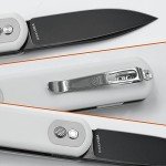 Vosteed Corgi Small Folding Knife, Flipper Knife with Clip for Men Women Gifts, Patented Trek Lock Pocket Knife 2.99" Sandvik 14C29N Blade, G10 Handle for EDC