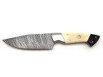 Tommi Custom Handmade Damascus Hunting Knife Fixed Blade Knive With Leather Sheath 14102