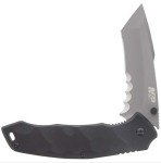 Smith & Wesson M&P Special Ops 9.3in Stainless Steel Assisted Opening Knife with 4in Tanto Blade and G10 Handle for Outdoor, Tactical, Survival and EDC,Black
