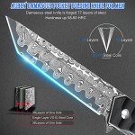 AUBEY Damascus Pocket Knife with Clip, Tanto Blade Damascus Steel Folding Knives for Men Tactical, Aluminum Handle with Glass Breaker for EDC Camping Gift