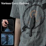 CIVIVI Mini Elementum Fixed Blade Knife with a Kydex Sheath and a Chain for EDC Neck Carry, Small Skeletonized Full Tang Knife with 2.24" Nitro-V Blade G10 Handle C23010-1