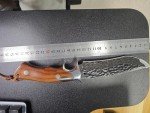 DRACHENADER Damascus Hunting Knife Handmade VG10 67-Layers Damascus Steel Bowie Knife with Real Leather Sheath, Fixed Blade Knife with for Men, Wood Handle