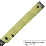 CRKT CEO Bamboo EDC Folding Pocket Knife: Low Profile Gentleman's Knife, Everyday Carry, Black Blade, IKBS Ball Bearing Pivot, Liner Lock, Green Reinforced Fiber Handle, Deep Carry Pocket Clip 7096YGK