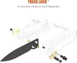 Vosteed Corgi Small Folding Knife, Flipper Knife with Clip for Men Women Gifts, Patented Trek Lock Pocket Knife 2.99" Sandvik 14C28N Blade, Micarta Handle for EDC