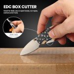 FUNBRO 2 Pack Small Pocket Knife with Money Clip- 1.7 Inch Blade EDC Folding Knives with Clip, Cool Cash or Card Holder, Mini Box Cutter Knife Gadget for Everyday Carry, Gift for Men & Women