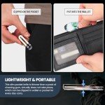 FUNBRO 2 Pack Small Pocket Knife with Money Clip- 1.7 Inch Blade EDC Folding Knives with Clip, Cool Cash or Card Holder, Mini Box Cutter Knife Gadget for Everyday Carry, Gift for Men & Women