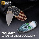 FUNBRO 2 Pack Small Pocket Knife with Money Clip- 1.7 Inch Blade EDC Folding Knives with Clip, Cool Cash or Card Holder, Mini Box Cutter Knife Gadget for Everyday Carry, Gift for Men & Women