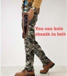 NoonKnives: Hand Made Damascus Steel Collectible Bowie Knife Handle Camel Bone (Blue)
