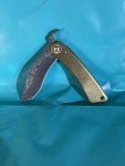 HIGONOKAMI Damascus Blade Folding Japanese Knife