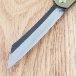 Higonokami No 1 Folding Knife 3" Blue Paper Steel Blade Bronze Iron Handle C1B