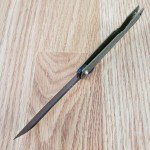 Higonokami No 1 Folding Knife 3" Blue Paper Steel Blade Bronze Iron Handle C1B