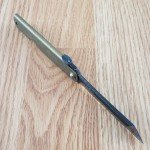Higonokami No 1 Folding Knife 3" Blue Paper Steel Blade Bronze Iron Handle C1B