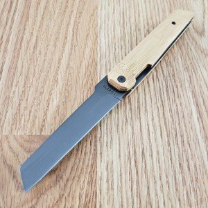 Baladeo Higonokami Linerlock Folding Knife 3.25" Stainless Blade Wood Handle