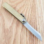 Higonokami Folder Folding Knife 1.5" SK5 Carbon Steel Blade Brass Handle O01
