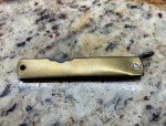 HIGONOKAMI Blue Paper Steel Japanese Folding Knife Made in Japan