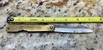 HIGONOKAMI Blue Paper Steel Japanese Folding Knife Made in Japan