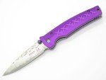 Mcusta Seki Japan 162D Purple Japanese Bushi Sword VG-10 Damascus Folding Knife