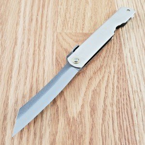 Higonokami No 4 Folding Knife 2.63" SK5 Carbon Steel Blade Stainless Handle