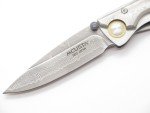 Mcusta Seki Japan Discontinued Brass Kasumi MC-31D Damascus Folding Pocket Knife