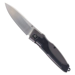 North Mountain Blades Nemoto Higonokami Folding Knife Black Aluminum Handle 