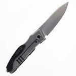 North Mountain Blades Nemoto Higonokami Folding Knife Black Aluminum Handle 