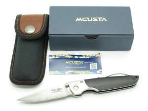 Mcusta Seki Japan MC-0144 Tiana SPG2 Ebony Wood Folding Linerlock Pocket Knife
