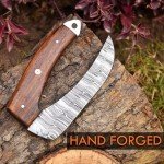 Exquisite Damascus steal Ulu Knife - Handcrafted for Precision Cutting and Chopping