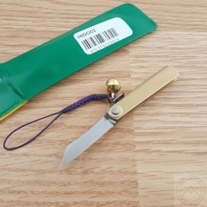 Higonokami SK 1.5" Folder Brass Handles Japanese Style Knife with Bell