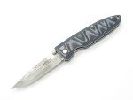 Mcusta Seki Japan MC-10D Classic Wave Blue Micarta Damascus Folding Pocket Knife