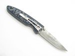 Mcusta Seki Japan MC-10D Classic Wave Blue Micarta Damascus Folding Pocket Knife
