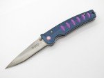 Mcusta Seki Japan Katana MC043C Blue Japanese Tanto VG-10 San Mai Folding Knife