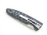 Mcusta Seki Japan MC-10D Classic Wave Blue Micarta Damascus Folding Pocket Knife