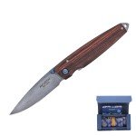 Mcusta Seki Japan Tsuchi MC-77DR Damascus Folding Pocket Knife