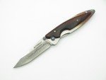 2010 Mcusta Seki Japan Kasumi Rosewood Damascus Gentleman Folding Pocket Knife
