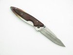 2010 Mcusta Seki Japan Kasumi Rosewood Damascus Gentleman Folding Pocket Knife
