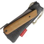 Baladeo Higonokami Style Folding Knife 3.25" Stainless / Titanium Blade Wood