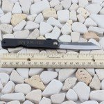 Higonokami No 7 Triple Layered SK Black Folder Knife Carbon Steel Blade