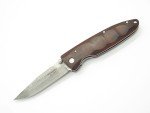 Mcusta Seki Japan MC-18D Classic Wave Ironwood Damascus Folding Pocket Knife