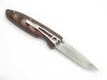 Mcusta Seki Japan MC-18D Classic Wave Ironwood Damascus Folding Pocket Knife