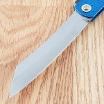 Higonokami Folding Knife 2.87" Blue Paper Steel Japanese Blade Stainless Handle