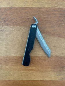 2.8" Navaja Higonokami Pocket Knife 79-layer Damascus Steel Tanto Blade