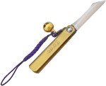 Higonokami SK 1.5" Folder Brass Handles Japanese Style Knife with Bell