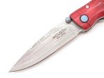 Mcusta Seki Japan Take MC-75D VG-10 Damascus Red Folding Pocket Knife No Clip