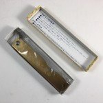 Japanese HIGO Higonokami Folding Pocket Knife Craft Satin Gold Steel 75mm 肥後守